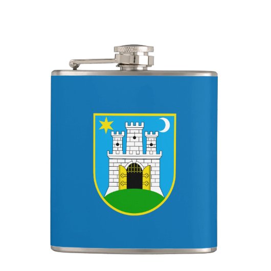 Vlag van Zagreb, Kroatische heupfles (Voorkant)