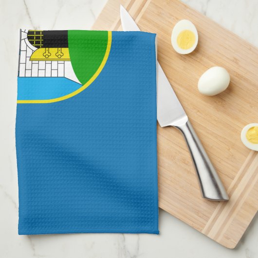 Vlag van Zagreb, Kroatische keukenhanddoek (Quarter Fold)