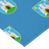 Vlag van Zagreb, Kroatische tablet Tafelkleed (Gekanteld)