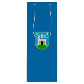 Vlag van Zagreb, Kroatische wijn Gift Bag Wijn Cadeautas (Voorkant)