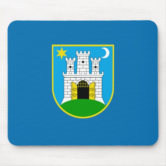 Vlag van Zagreb, Muismat Kroatië (Voorkant)