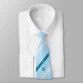 vlag van Zagreb strepen Stropdas (Gebonden)