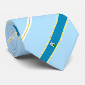 vlag van Zagreb strepen Stropdas (Opgerold)