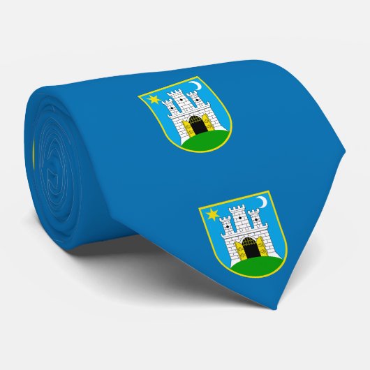 Vlag van Zagreb, Stropdas Kroatië (Opgerold)