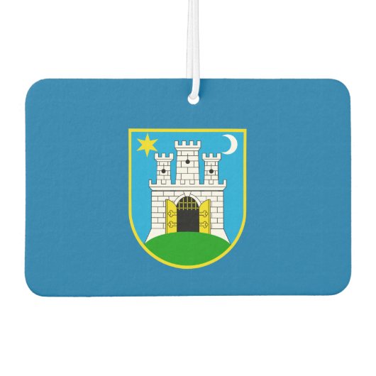 Vlag van Zagreb, Stropdas Kroatië Luchtverfrisser (Voorkant)