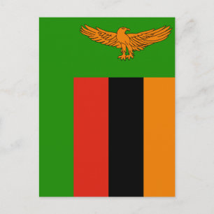 Vlag van Zambia Briefkaart