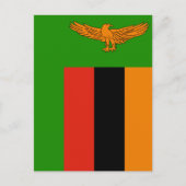 Vlag van Zambia Briefkaart (Voorkant)