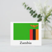 Vlag van Zambia Briefkaart (Staand voorkant)
