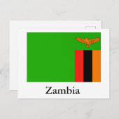 Vlag van Zambia Briefkaart (Voorkant / Achterkant)