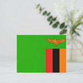 Vlag van Zambia Briefkaart (Staand voorkant)