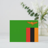 Vlag van Zambia Briefkaart (Staand voorkant)