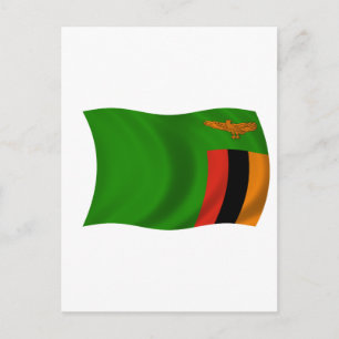 Vlag van Zambia Briefkaart