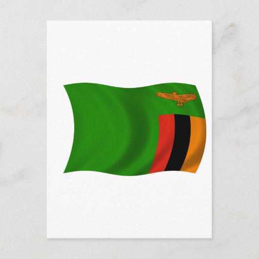 Vlag van Zambia Briefkaart (Voorkant)