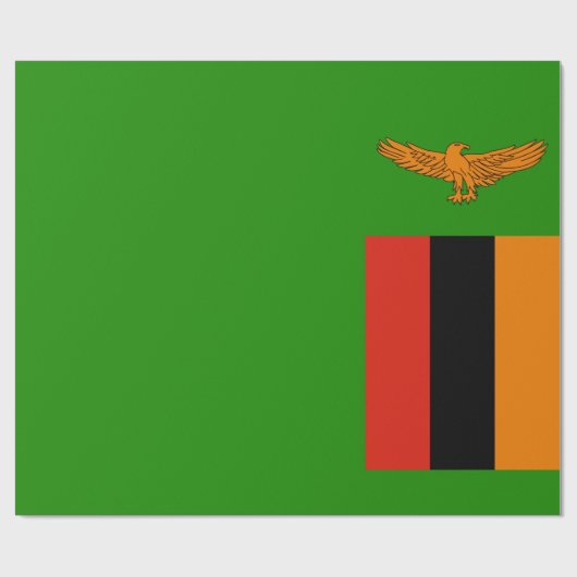 Vlag van Zambia Cadeaupapier (Vlak)
