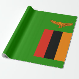 Vlag van Zambia Cadeaupapier