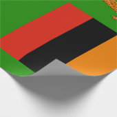 Vlag van Zambia Cadeaupapier (Hoek)