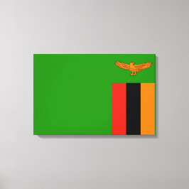 Vlag van Zambia Canvas Afdruk