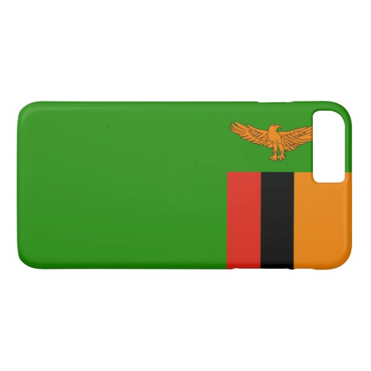 Vlag van Zambia Case-Mate iPhone Case (Achterkant (Horizontaal))