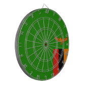 Vlag van Zambia Dartbord (Voorkant Links)