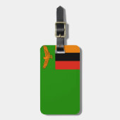 Vlag van Zambia Easy ID Personal Bagagelabel (Voorkant verticaal)