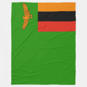 Vlag van Zambia Fleece Deken (Voorkant)