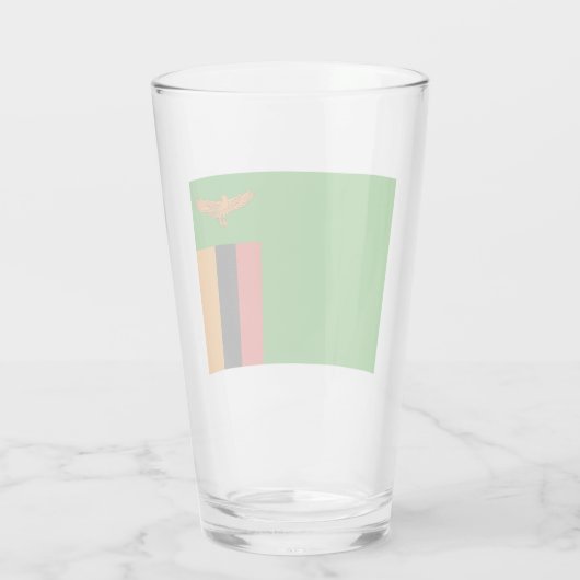 Vlag van Zambia Glas (Achterkant)