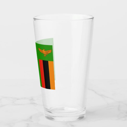 Vlag van Zambia Glas (Links)