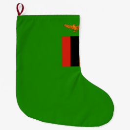 Vlag van Zambia Grote Kerstsok