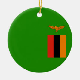 Vlag van Zambia Keramisch Ornament