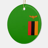 Vlag van Zambia Keramisch Ornament (Links)