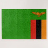 Vlag van Zambia Legpuzzel (Horizontaal)