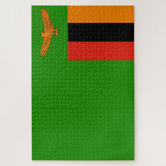 Vlag van Zambia Legpuzzel (Verticaal)