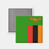 Vlag van Zambia Magneet (Voorkant / Achterkant)