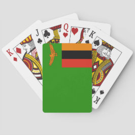 Vlag van Zambia Pokerkaarten