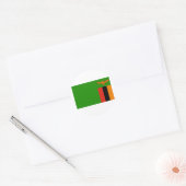 Vlag van Zambia Ronde Sticker (Envelop)