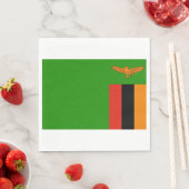 Vlag van Zambia Servet (Insitu)