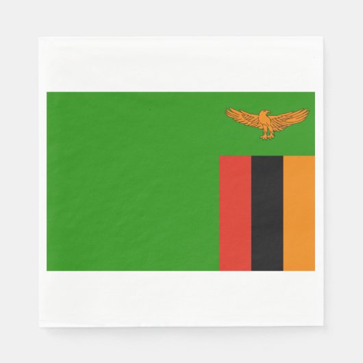 Vlag van Zambia Servet (Voorkant)