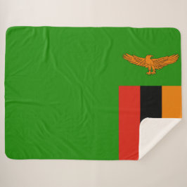 Vlag van Zambia Sherpa Deken