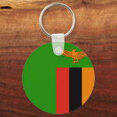 vlag van zambia sleutelhanger (Voorkant)