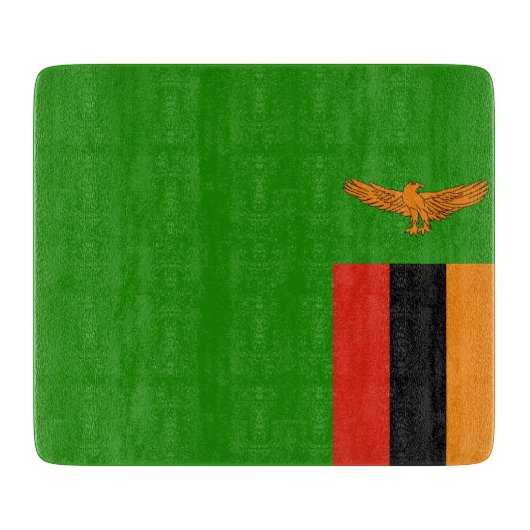 Vlag van Zambia Snijplank (Voorkant)