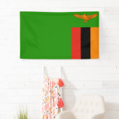Vlag van Zambia Spandoek (Insitu)