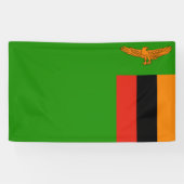 Vlag van Zambia Spandoek (Horizontaal)