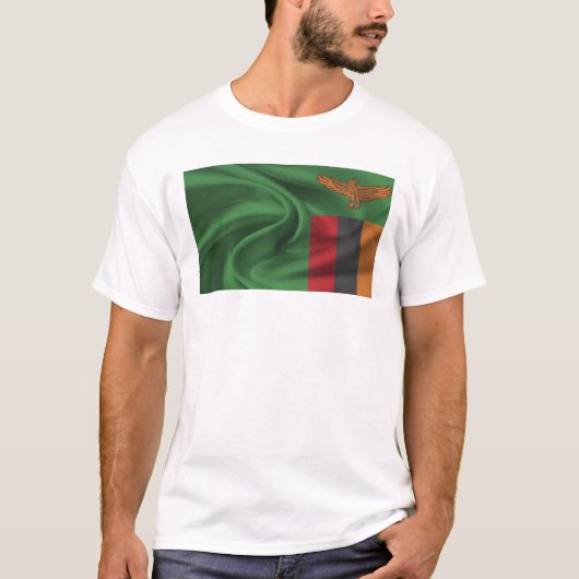 Vlag van Zambia T-shirt (Voorkant)