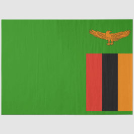 Vlag van Zambia Tissuepapier