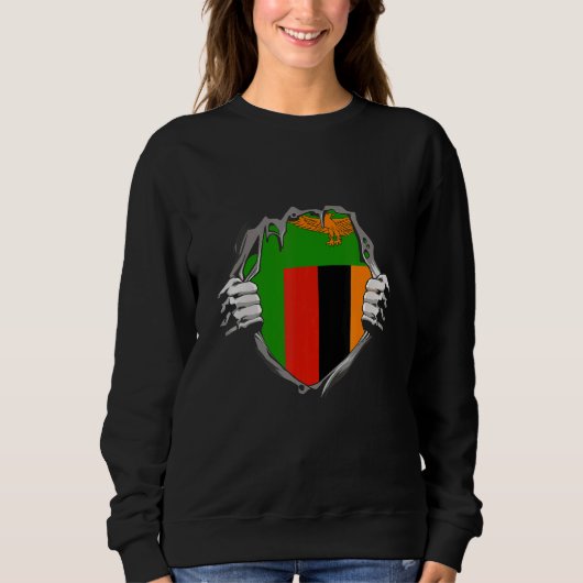 Vlag van Zambia Trui (Voorkant)