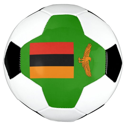 vlag van zambia voetbal (Gedraaid)