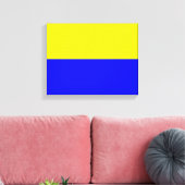 Vlag van Zandvoort Canvas Afdruk (Insitu (Woonkamer))