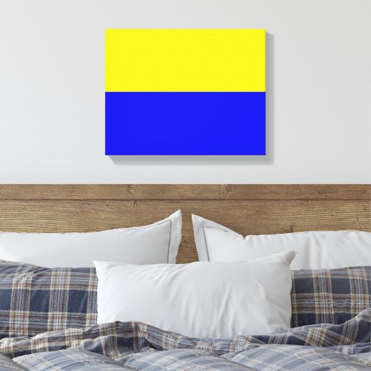 Vlag van Zandvoort Canvas Afdruk (Insitu (Slaapkamer))