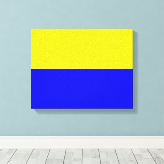 Vlag van Zandvoort Canvas Afdruk (Insitu (Houten vloer))