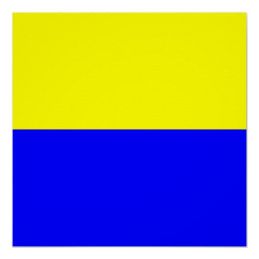 Vlag van Zandvoort Poster (Voorkant)